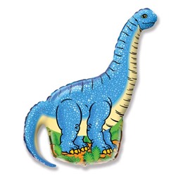 Шар фольгированный 43" «Динозавр», цвет голубой