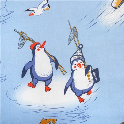Постельное белье ясельное - «Пингвиния» - бязь