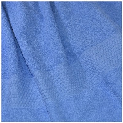 Полотенце - «Голубой» гладкокрашеное - махровое
