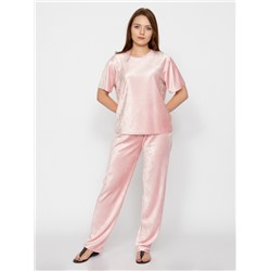 CWXW 90061-27 Комплект женский (футболка, брюки),розовый