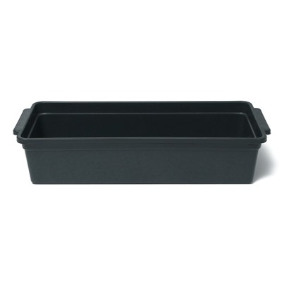 Ящик для рассады, 45 × 20 × 10 см, с ручками, 5 л, чёрный, «Урожай-6»