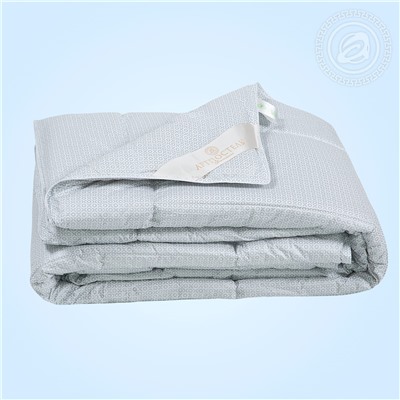 Одеяло облегченное - «Меринос» - овечья шерсть/тик - Premium