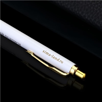 Ручка металл автоматическая «Для решающей подписи», синяя паста 1.0 мм