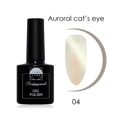 Luna Line Гель- лак д/ногтей Auroral Cat*s eye 04
