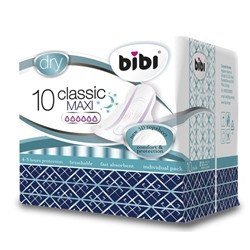 Прокладки для критических дней «BiBi Classic Maxi Dry», 10 шт.