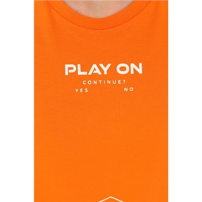 CSJB 90248-29-404 Комплект для мальчика (футболка, шорты),оранжевый