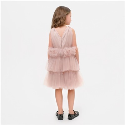 Платье нарядное для девочки KAFTAN, рост 98-104 см (30), цвет пыльно-розовый