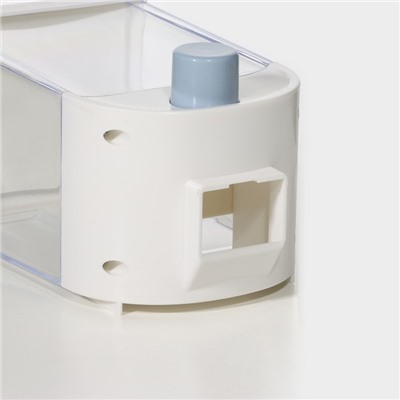 Контейнер - дозатор для хранения сыпучих RICCO, 11,8×9,5×19 см, 1 л, цвет белый