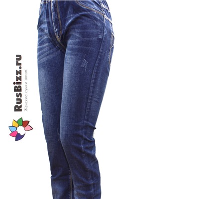 Рост 164-168 см. Стильные джинсы для подростка Bryan с легким эффектом потертости темно-синего цвета.