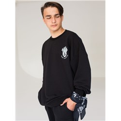 016_БПО Свитшот (пуловер), черный