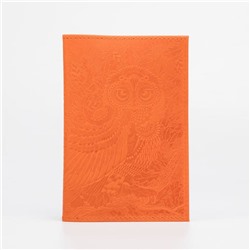 Обложка для паспорта, цвет рыжий, «Сова»