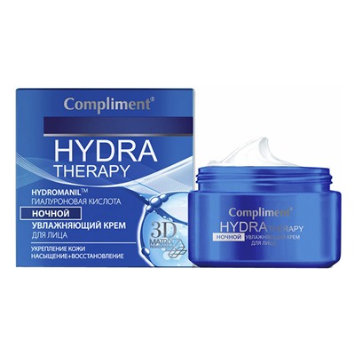 Ночной крем для лица Compliment Hydra Therapy увлажняющая 50 ml
