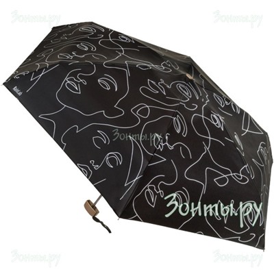 Мини зонт "Контуры и Лица" Rainlab 097 MiniFlat