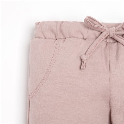 Комплект: худи и брюки Крошка Я «Киса», рост 68-74 см, цвет розовый/лиловый