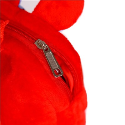 Рюкзак детский плюшевый «Счастливого Нового года» Зайка, 22×17 см