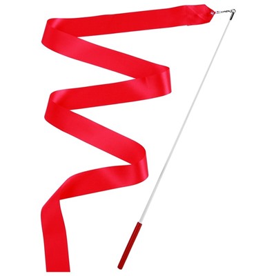 Лента гимнастическая с палочкой, 4 м, цвет фуксия