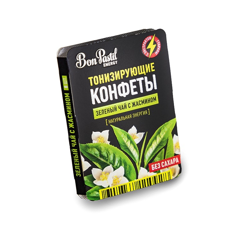 Конфеты bon Pastil Energy черный кофе