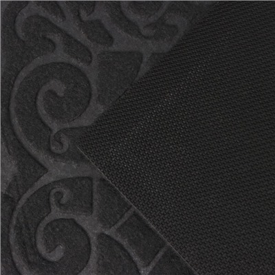 Коврик влаговпитывающий придверный без окантовки «Восточная сказка», 40×60 см, цвет серый