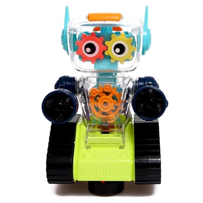 Робот «Шестерёнка»,световые и звуковые эффекты, цвета МИКС