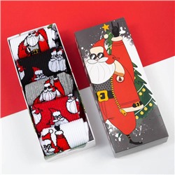 Набор мужских новогодних носков KAFTAN "Санта" 5 пар, р-р 41-44 (27-29 см)