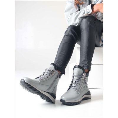 Ботинки ED'ART 261.uno2'bl. серый черный