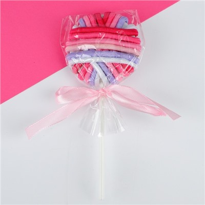 Набор для девочки Белый зайчик: сумка и резинки для волос, цвет голубой/розовый