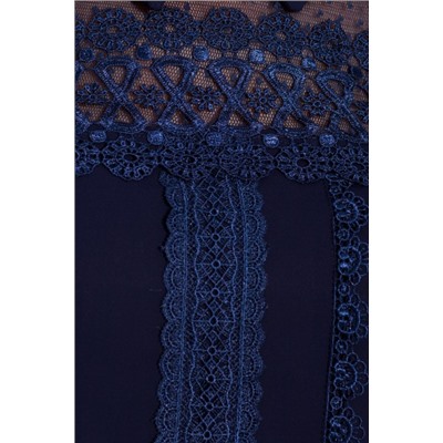 Блуза 459  Ниагара темно-синий