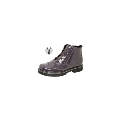Ботинки Лель дерби для девочки серо-фиолетовый м 4-1396