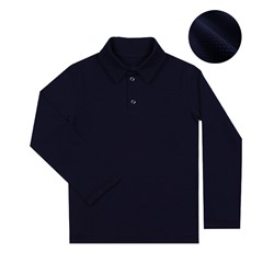 Синяя  рубашка-поло для мальчика 66355-МОШ19