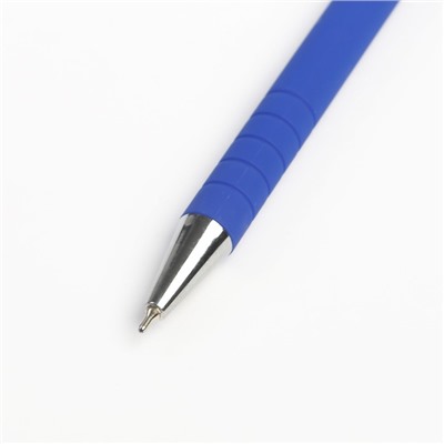 Ручка шариковая, автоматическая Vinson 0.7 мм, корпус прорезиненный, стержень масляный синий, корпус МИКС