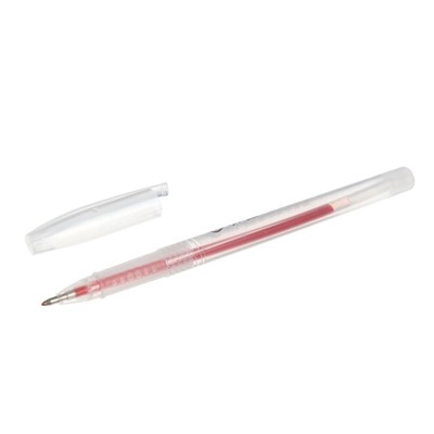 Ручка гелевая, 0.5 мм, красный, тонированный корпус