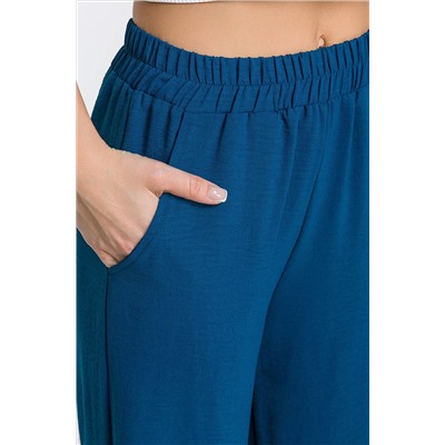 Женские летние брюки палаццо из ткани-жатка Happy Fox
