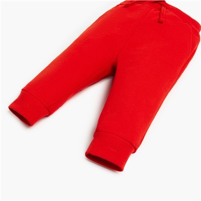 Комплект: джемпер и брюки Крошка Я «Новогодние зверята», рост 62-68 см, цвет красный/белый