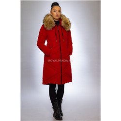 Женская куртка зимняя 1915 красный искусственный мех