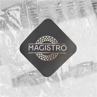 Толкушка для картофеля Magistro Adagio, нержавеющая сталь, цвет чёрный