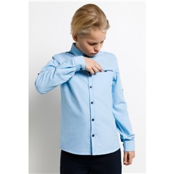Сорочка верхняя детская для мальчиков Porthos голубой