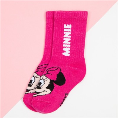 Носки для девочки "Minnie", DISNEY, 12-14 см, цвет розовый