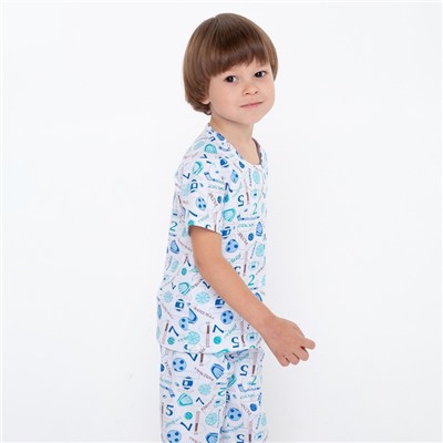 Пижама для мальчика, цвет микс, рост 128-134 см (36)