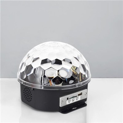 Световой прибор хрустальный шар диаметр 17,5 см с музыкой V220