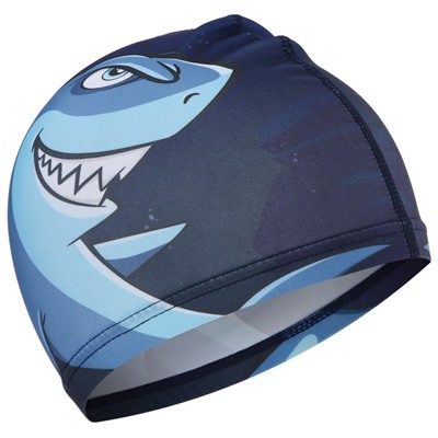 Шапочка для плавания детская ONLYTOP Swim «Акула», тканевая, обхват 46-52 см