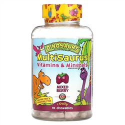 KAL, MultiSaurus, Vitamins & Minerals, Mixed Berry, 90 Chewables