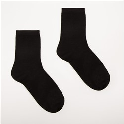 Носки детские, цвет чёрный, размер 18-20