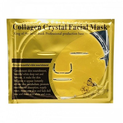 Коллагеновая маска для лица Collagen Crystal Facial Mask 60 g золотая