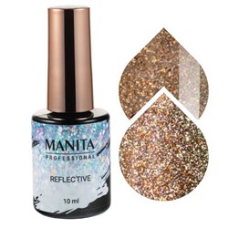 Manita Professional Гель-лак для ногтей светоотражающий с хлопьями юки / Multichrome Reflective №03, 10 мл