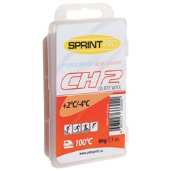 Мази скольжения SPRINT PRO, CH2 Red, (от +2 до -4°C), 60 г