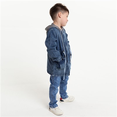 Куртка джинсовая для мальчика, цвет синий, рост 110 см
