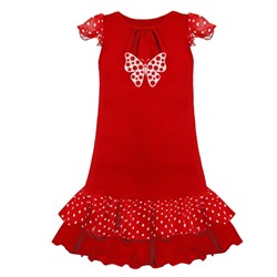 Красное платье для девочки 78631-ДЛ17