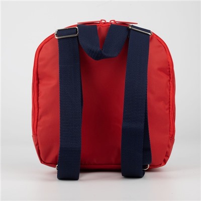 Рюкзак со светодиодом «Машинка», 20х9х22, отд на молнии, красный