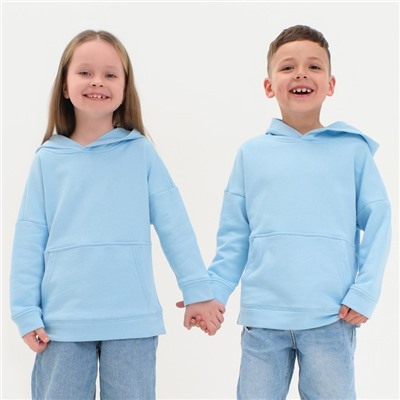 Худи детское KAFTAN "Basic line", размер 28 (86-92), цвет голубой