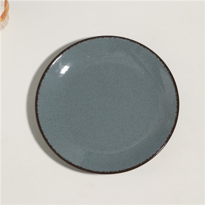 Тарелка "Pearl", d=21 см, синяя, фарфор